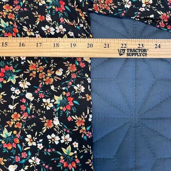 Mercantile J Crew Women 6 Ditsy Floral Blouse Top V Neck Bell Sleeve Peasant - Picture 10 of 13